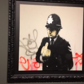 Rude coppers, Banksy